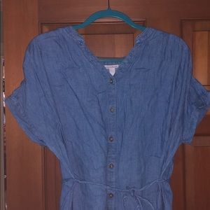 Maternity denim dress